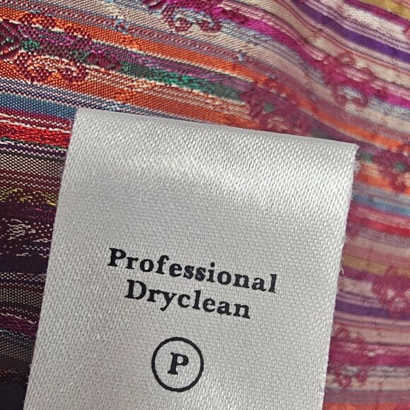 Coldwater Creek Purple Striped Boho Jacket Retro PXL - Picture 11 of 12